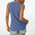 thumbnail image 6 of SHenli Womens Oversized Acid Washed Tops Ruched Cap Camisole Sleeveless Shirts Floral Printed Button Casual Tees, 6 of 6