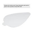 thumbnail image 4 of Uxcell 100pcs Mini Cake Boards, Mousse Cake Cardboards Leaf Cake Bases (Silver Tone), 4 of 5