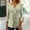 Yellow, variant on ALLLIST Tops for Women Trendy Green 3/4 Sleeve Button Notch Neck Floral T-Shirts Spring Blouses