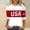 Red, variant on Graphic Tees for Women USA 250th Anniversary Crewneck Tee for Women Wear with Seasonal Versatility and Casual Comfort Gray XXL