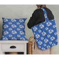 thumbnail image 5 of Soimoi Blue polyester Crepe Fabric Artistic Flower & Geometric Decor Fabric Printed Yard 52 Inch Wide, 5 of 5