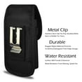 thumbnail image 3 of For Samsung Galaxy S4 / 9500 Rugged Nylon Pouch Plus Cell Phone With Cover Size - Black, 3 of 4