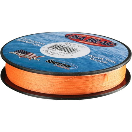 - Honeywell Spectra® USA Braid Orange Braided Superline 150 yd Pack