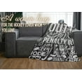 thumbnail image 6 of Hockey Gifts for Boys Men, Bed Flannel Blankets Throws 50*60 for Christmas, Hockey Gifts for Boys 8-12 - Black - Straight Outta The Penalty Box, 6 of 6