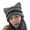 Gray black, variant on Striped Knitted Hat Halloween Striped Kitten Ear Hat Cosplay Party Hats Headgear Halloween