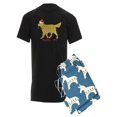 thumbnail image 1 of CafePress - Naughty Christmas Golden Retriever Pajamas - Men's Dark Pajamas, 1 of 1