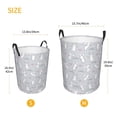 thumbnail image 2 of Lsque Fun Rabbit pattern Laundry Hamper Basket, Tall Woven Rope Hamper Basket for Clothes, Lightweight Storage Basket, Collapsible Waterproof-Small, 2 of 8