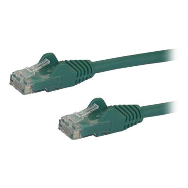 StarTech.com Câble Ethernet CAT6 de 5 Pi, Cordon de Pose PoE 10 Gigabits Snagless RJ45 650 MHz 100 W, CAT 6 10 Gbe Câble Réseau UTP avec Soulagement des Taches, Vert, Testé par Fluke/le Câblage Est Certifié UL/Tia - Catégorie 6 - 24AWG (N6PATCH5GN) - Câble de Pose - RJ-45 (m) vers RJ-45 (m) - 5 Pi - UTP - CAT 6 - Moulé, Sans Accroc - Vert