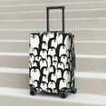 thumbnail image 6 of Fuzoiu Cartoon Penguin Print Suitcase Cover,Washable Luggage Covers for Suitcase,Elastic Luggage Protector Cover,Scratch Resistant Travel Suitcase Covers-Large, 6 of 7