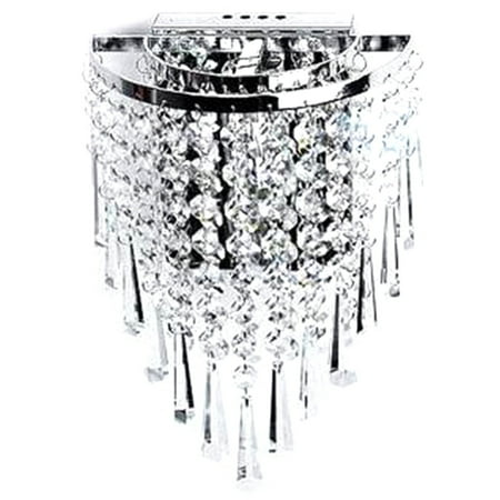 

Modern Crystal Wall Lamp Chrome Sconce Wall Light for Living Room Bathroom Home Indoor Lighting Decoration