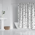 thumbnail image 2 of Black and White Halloween Ghosts Shower Curtain 72"x72" ,Bathroom Decorative Shower Curtains Set with 12 Hooks,Modern Waterproof Washable Shower Curtain, 2 of 6