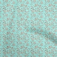 thumbnail image 1 of oneOone Polyester Spandex Aqua Blue Fabric Baroque Craft Projects Decor Fabric Printed By The Yard 56 Inch Wide, 1 of 4