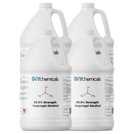 DIYChemicals Isopropyl Alcohol 99.9% Gallons (4-Gallons Bundle) (4 Gallon Jugs (512 fl oz))