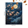 thumbnail image 3 of Qisvanset 12x16 Inch Magnolia Cherry Blossom Canvas Wall Art, Moon Cloud Watercolor Tree Home Wall Decor, 3 of 8