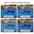 thumbnail image 7 of ODIKA 4'x6' Washable Area Rug Octopus Abstract Swirling Tentacle Wave Nautical Navy Animals Refined Structured for Dorm Room, Small Living Room, Stain Resistant Low Profile, Easy Care, 7 of 7