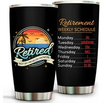 Retirement Gifts for Men & Women 2025 "Retired Not My Problem Anymore" Tumbler Cup, 20oz Insulated Mug, Perfect Farewell Gift for Coworkers Leaving