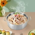 thumbnail image 3 of 11Qt Stainless Steel Stock Pot with Lid, Commercial Home Practical Cooking Cookware Lightweight Large Cooking Pot Pasta Pot for Stew, Simmering and Soup, Silver$$Home Decor, Kitchen, & Other, 3 of 9