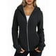 thumbnail image 1 of Sudaderas con Capucha y Cremallera para Mujer, Chaquetas de Forro , Sudaderas de Gran Tamaño, Conjuntos de Moda de Otoño, Suéteres, Ropa de Invierno. Negro L, 1 of 10