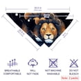 thumbnail image 2 of Leo Pack of Two Translucent Light and Breathable Chiffon Yarn Dog Bandanas, 40.6x40.6x58/16x16x22.8in and 53.3x53.3x76.2/20.9x20.9x30 in - Pet Collars for Small to Medium Dogs, 2 of 5