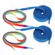 thumbnail image 1 of 2 pares de cordones para patines con ruedas, cordones para , cordones decorativos para hombres, mujeres, patinaje pares degradado + azul shamjiam Patines para patines, 1 of 9