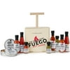 The Good Hurt Fuego, Hot Sauce Crate Gift Set, Hot Sauces and BBQ Rubs, 10-Pack