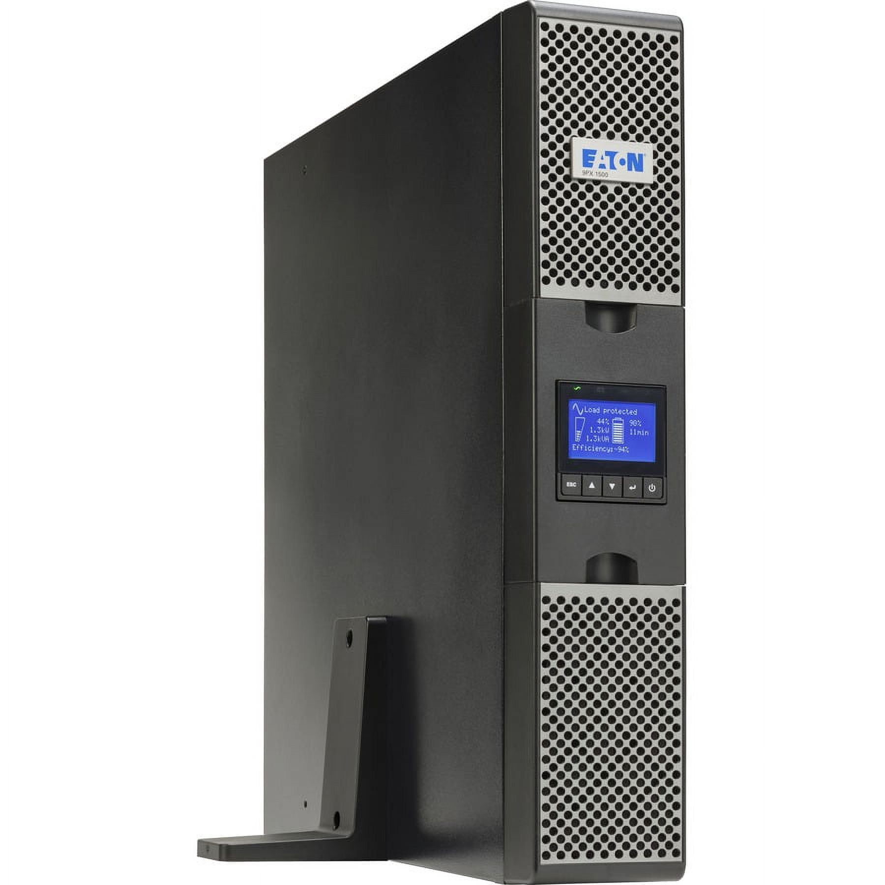 Eaton 9PX1500RTN 9PX 1500VA 1350W 120V Online Double-Conversion UPS - 5-15P, 8x 5-15R Outlets, Cybersecure Network Card, Extended Run, 2U Rack/Tower - 2U Rack/Tower - 120 V AC Input - 120 V AC Output