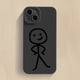 thumbnail image 1 of Funda de teléfono de dibujos animados Matchman para iPhone 11, 12, 13, 14 Pro Max, Mini, XR, XS, X, 7, 8 Plus, SE2020, funda de silicona TPU suave mate a prueba de golpes qiuyongming unisex, 1 of 2