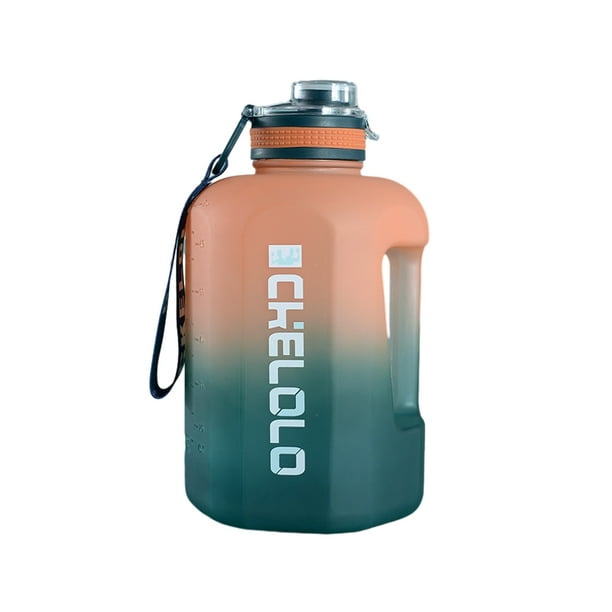 Botella de agua de 2.2 l Wosthever a prueba de fugas azul degradado 1600ML