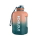 thumbnail image 2 of Naiovety Botella de agua de 2,2 l, tetera a prueba de fugas, jarra de plástico con marcador de tiempo, contenedor de almacenamiento, taza Ropa Deportiva, Zapatos azul degradado 1600ML, 2 of 6