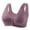 Light Purple, variant on UngA Womens Bras Wireless Front Close Sports Bra Cotton Blend, Easy Fit & Built-up Support Red,46