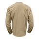 thumbnail image 5 of Ceisia Men's Slim Fit Long Sleeve Stand-Up Collar Slub Linen Shirt with Geometric Embroidery Khaki M Gifts, 5 of 7
