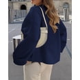 thumbnail image 2 of Suéter PRETTYGARDEN Navy Oversized Cuello Redondo Peludo XL, 2 of 8