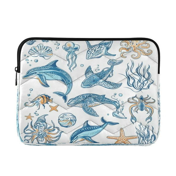 Laptop Bag Briefcase Computer Inner Bag Computer Bag Laptop Sleeve Case for Work Travel School Ocean-themed Pattern