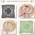 thumbnail image 5 of Head Scarf for Women Like Silk Scarf Hair Scarf Printed Square Scarf Bandanas for Women 27 Inches, 5 of 5