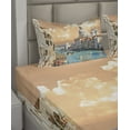 thumbnail image 4 of Ambesonne European Fitted & Top Sheet Set with Shams, Historical Venice City, Multicolor, 4 of 5