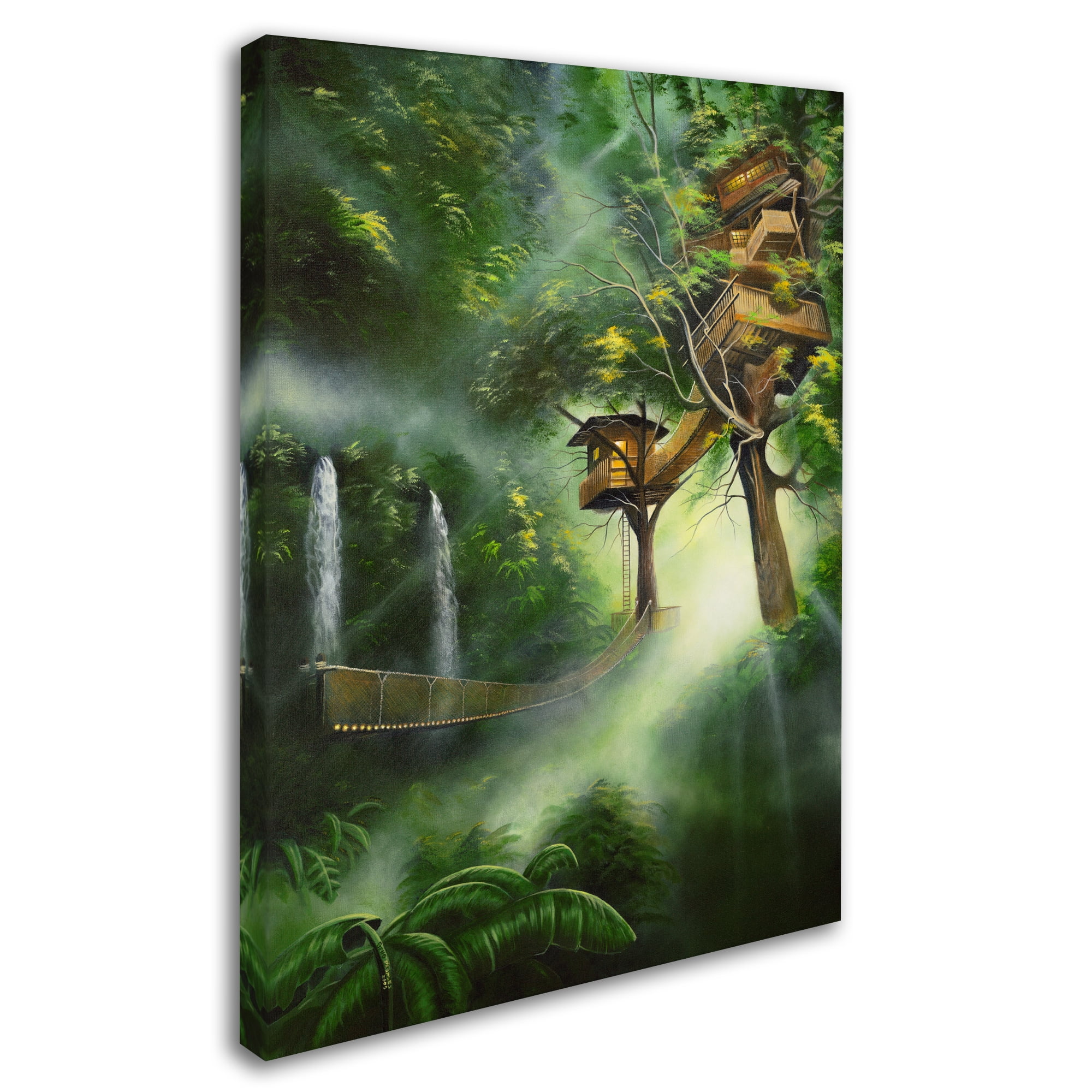 Trademark Fine Art 'Treehouse' Canvas Art by Geno Peoples