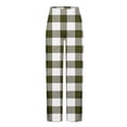thumbnail image 4 of GuangCheng George Plaid Pajamas Pants for Men Elastic Waist Straight Leg Sleepwear Pants,Size:L, 4 of 5