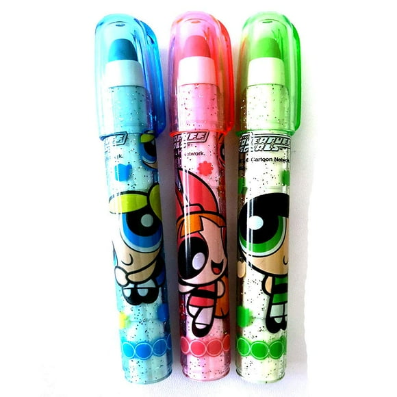Anrox Supply Co Ensemble de 3 Stylos Effaceur Bulles Buttercup Blossom pour Filles
