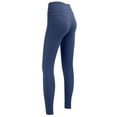 thumbnail image 4 of Women's High Waisted Yoga Pants, Tummy Control Butt Lifting Seamless Workout Leggings, Squat Proof Opaque Gym Pants, Compression Running Yoga Leggings for Women Blue M, 4 of 7