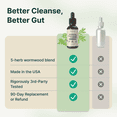 thumbnail image 6 of Wormwood Black Walnut Cloves Liquid - Cleanse, Detox for Humans with Papaya Leaf and Pumpkin Seed, Intestinal Guard Formula Supplement - 2 fl oz, 6 of 8
