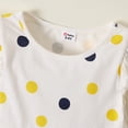 thumbnail image 4 of PatPat Toddler Girl Floral and Polka Dots Long-sleeve Dress Set,3-Piece,Sizes 3Y-6Y, 4 of 12