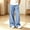 A108 Blue, variant on Girls Wide Leg Lounge Pants Drawstring Elastic Waist Casual Relaxed Fit Trousers with Large Pockets for Playwear
