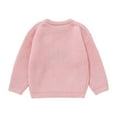 thumbnail image 6 of NOLDARES Halloween Clothes Sweater Toddler Baby Boy Girl Pumpkin Face Sweater Warm Pullover Sweatshirt Knitwear Fall Winter Clothes(Pink,5-6 Years), 6 of 7