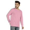 thumbnail image 2 of Inkmeso T-shirt à Manches Longues en Coton pour Hommes, Col Rond Basique, 2 of 7