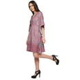 thumbnail image 4 of Moomaya Robe Courte de Caftan de Plage, Robe de Couverture Imprimée, Kaftan pour Femmes, Tenue de Plage, Couverture, 4 of 4