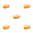 thumbnail image 2 of relayinert Stylish For Professionals On Go Compact Making Lightweight Sealed Preservation Box Microwave Lunch Box Office Lunch Box orange 1200ml 5Set, 2 of 6