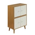 thumbnail image 1 of ACME Anita Cabinet in Natural & White, 1 of 7