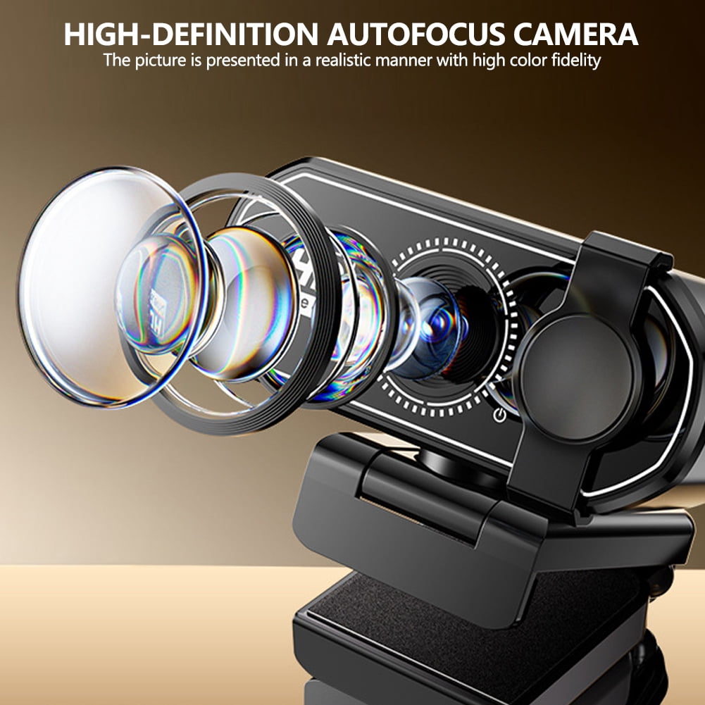 USB Computer Webcam Camera 4K/2K/1080P HD Auto  Webcam CMOS PC Camera with Mic for Video Calling Network Teaching Meeting