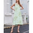 thumbnail image 3 of Ekouaer 2 Pack Nightgowns for Women Sleeveless Long Night Gowns Victorian Nightdress with Pockets Soft Ladies Gown, 3 of 5