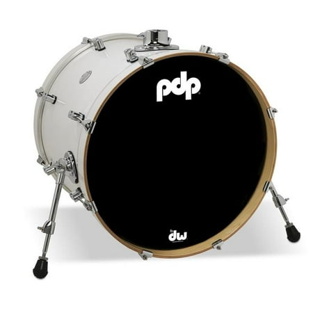 PDP PDCM1620KKPW 16 x 20 in. Series Maple Bass Drum, Pearlescent White with Chrome Hardware